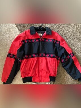 Vintage saddlebrook western wear bomber jacket